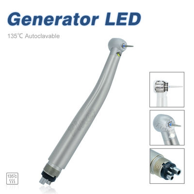 Zahnmedizinische Ausrüstung Hochgeschwindigkeitsturbine Zahnmedizinisches Schnellhandstück mit Generator-LED-Licht