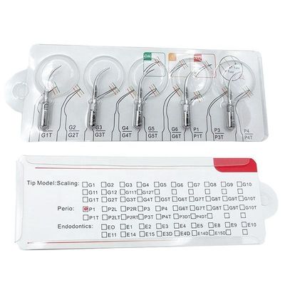 Silberne Farbe Edelstahl-Ultraschall-Endo Tips In Endodontics Durables