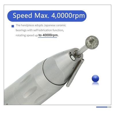 Dauerhafte gerade Bugnase Handpiece, Edelstahl zahnmedizinisches Handpiece-Faser-Optik