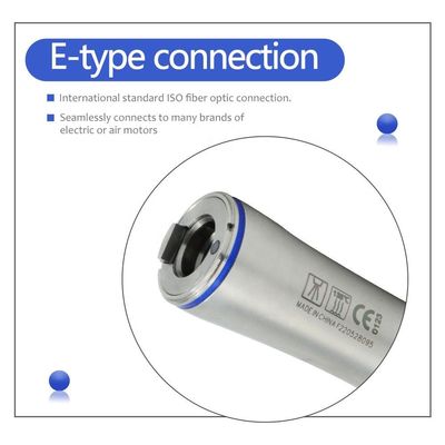 Dauerhafte gerade Bugnase Handpiece, Edelstahl zahnmedizinisches Handpiece-Faser-Optik