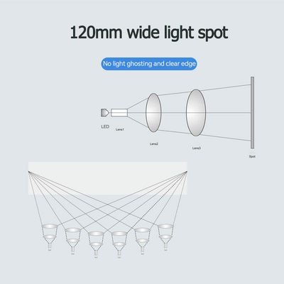 3500-5500K LED zahnmedizinisches Stuhl-Licht-entfernbare Shadowless 8 Birnen