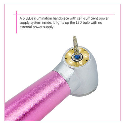 5 Wasser-Spray-zahnmedizinische hohe Geschwindigkeit Handpiece mit fünf LED-Licht-keramischem Lager