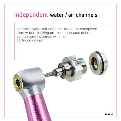 5 Wasser-Spray-zahnmedizinische hohe Geschwindigkeit Handpiece mit fünf LED-Licht-keramischem Lager