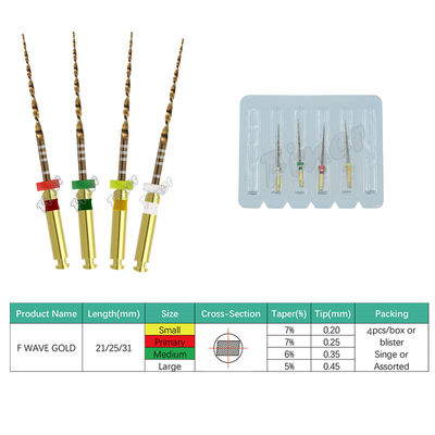 Dental Endodontie Protaper Dateien Ein Gold Einzigartiges Doppelkantiges Umschneiden