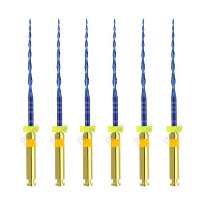 Wärmeaktivierte Zahnrotationsdateien Zahn Endodontik Nickel Titanium Blaue Datei