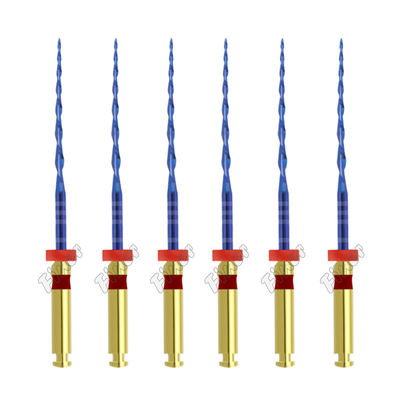 Wärmeaktivierte Zahnrotationsdateien Zahn Endodontik Nickel Titanium Blaue Datei
