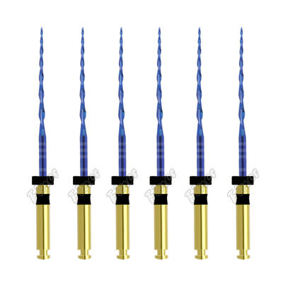 Wärmeaktivierte Zahnrotationsdateien Zahn Endodontik Nickel Titanium Blaue Datei