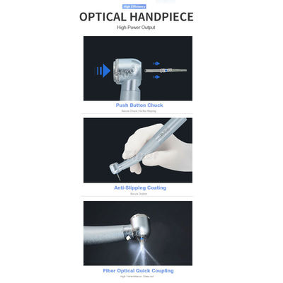 Schnellkopplung mit Turbine Zahnhandstück Einheit Glasfaser Hochgeschwindigkeitshandstück