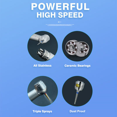 Luftgetriebene Zahnturbine aus Edelstahl Hochgeschwindigkeitshandstück mit CE