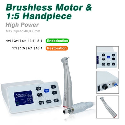 15 Hochgeschwindigkeits-Handstück-Dental Led Bürstenloser Mikromotor mit Innenwasser